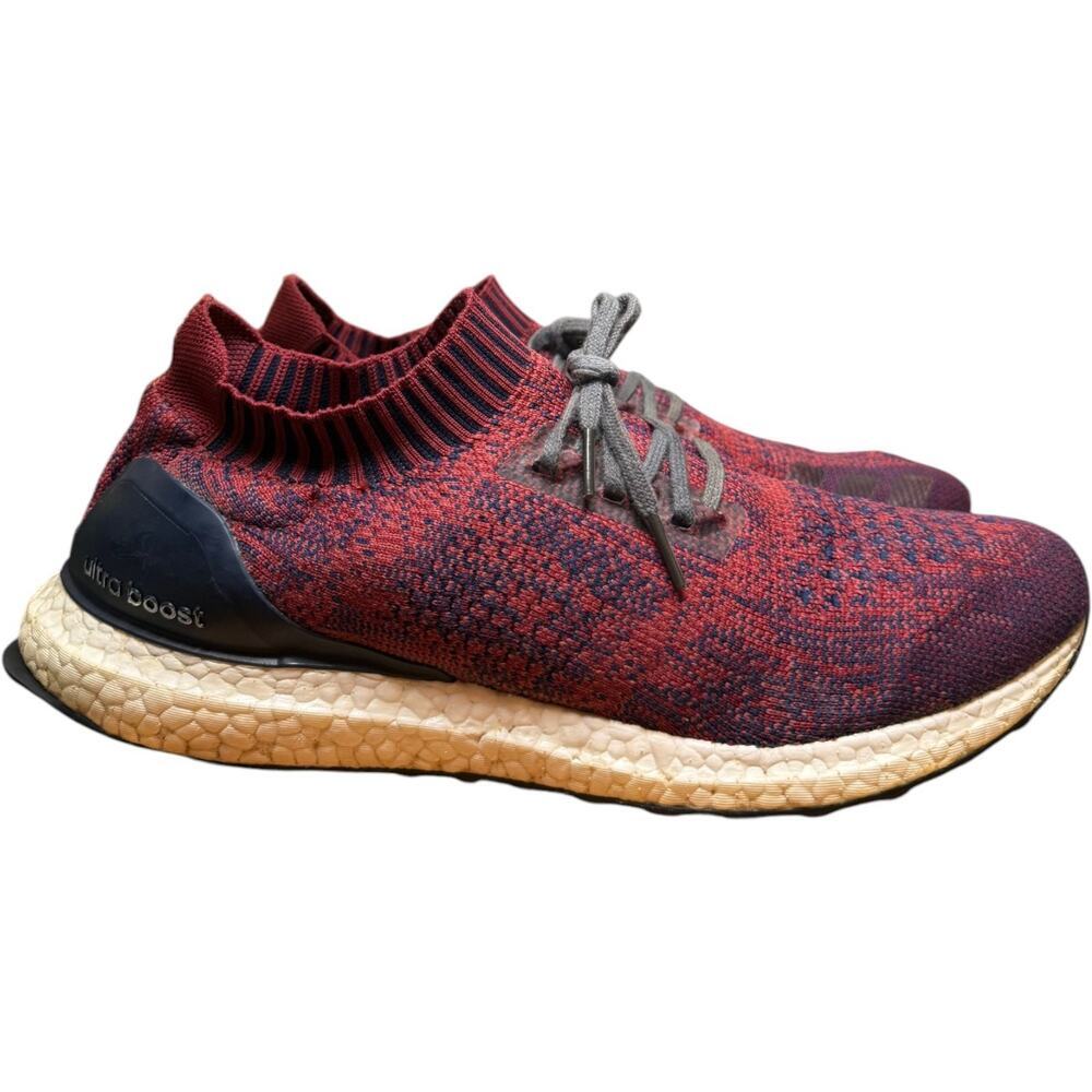 ADIDAS Ultra Boost Uncagged Men11 Burgundy Mystery Red Collegiate Navy Sneakers